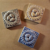 Nest 4"x4" Ceramic Handmade Tile - multi  Glaze