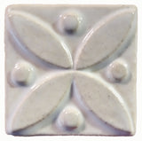 Pointed ovals 2"x2" Ceramic Handmade Tile - White Glaze