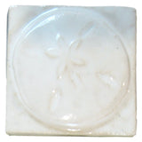 Sand Dollar 2"x2" Ceramic Handmade Tile - White Glaze