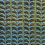 Vine 3"x6" Ceramic Handmade Tile - Leaf Green Grouping