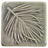 White Pine 2"x2" Ceramic Handmade Tile - gray glaze