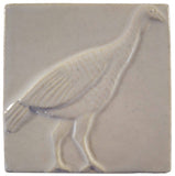 Wild Turkey 4"x4" Ceramic Handmade Tile - White Glaze